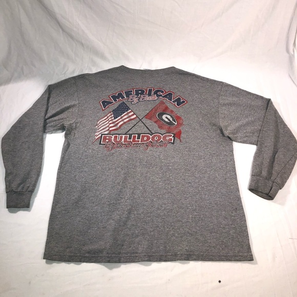 VINTAGE Mens Delta Georgia Bulldogs LS Shirt Large - Picture 6 of 10